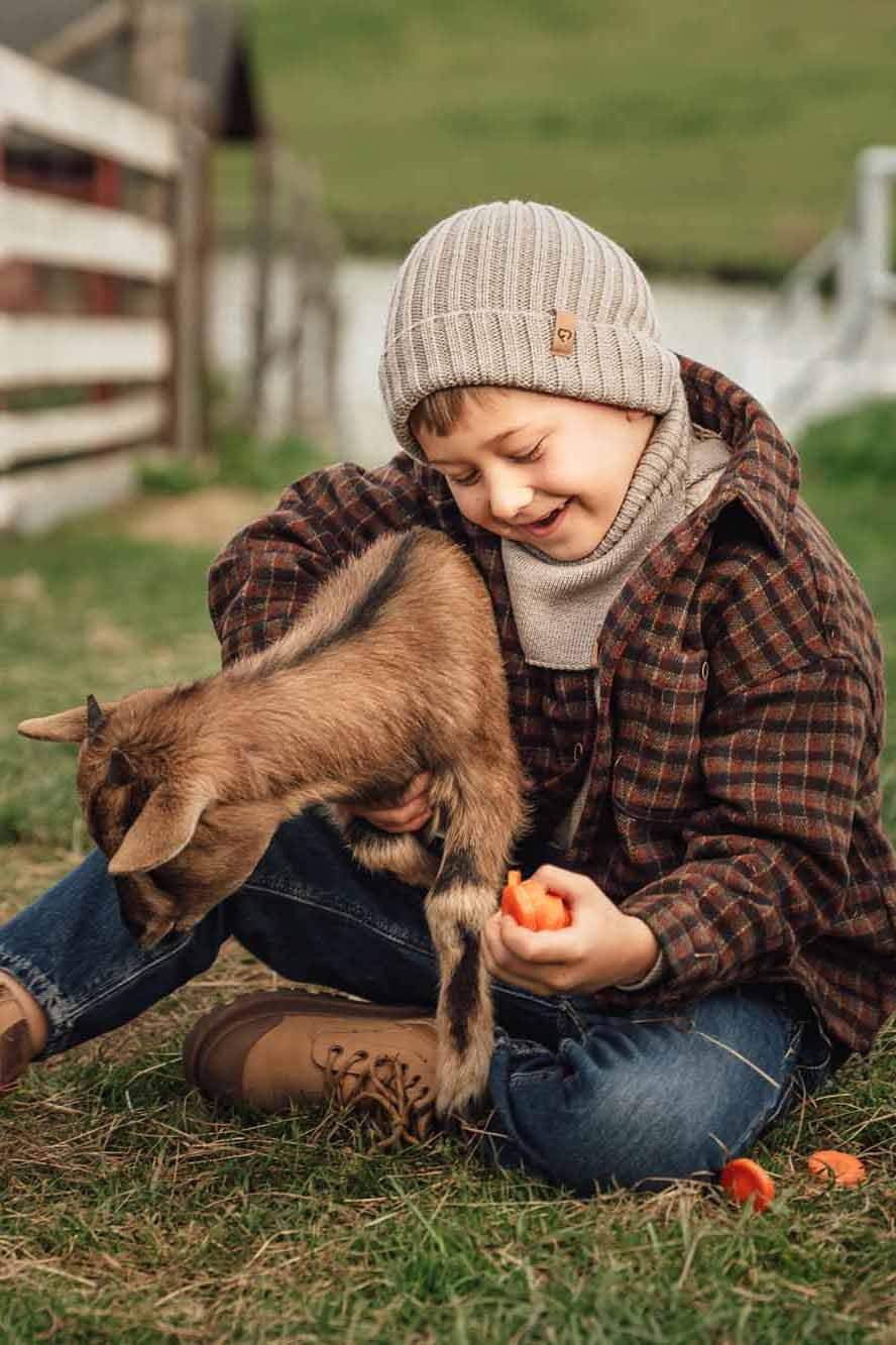fun2bemum Merino Wollmütze und Schal Set für Kleinkinder, warmes Herbst Winter Set aus zertifizierter Merinowolle (RWS, OEKO-TEX), weich, atmungsaktiv und hautfreundlich für Baby und Kinder