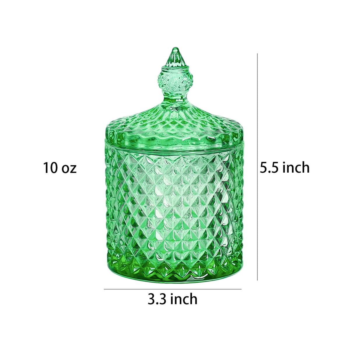 Tarro De Cristal Para Dulces, Platos Con Tapa, Tarro De Boticario Tarro De Buffet Para Dulces De Boda Azucarero Contenedores De Alimentos Joyero Decorativo Para La Cocina Del Hogar