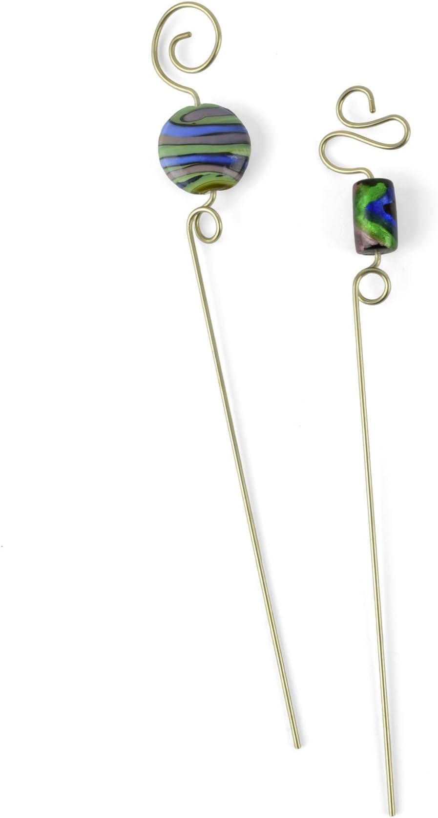 Gone Home Nickel Cake Tester with Glass Bead, Set of 2