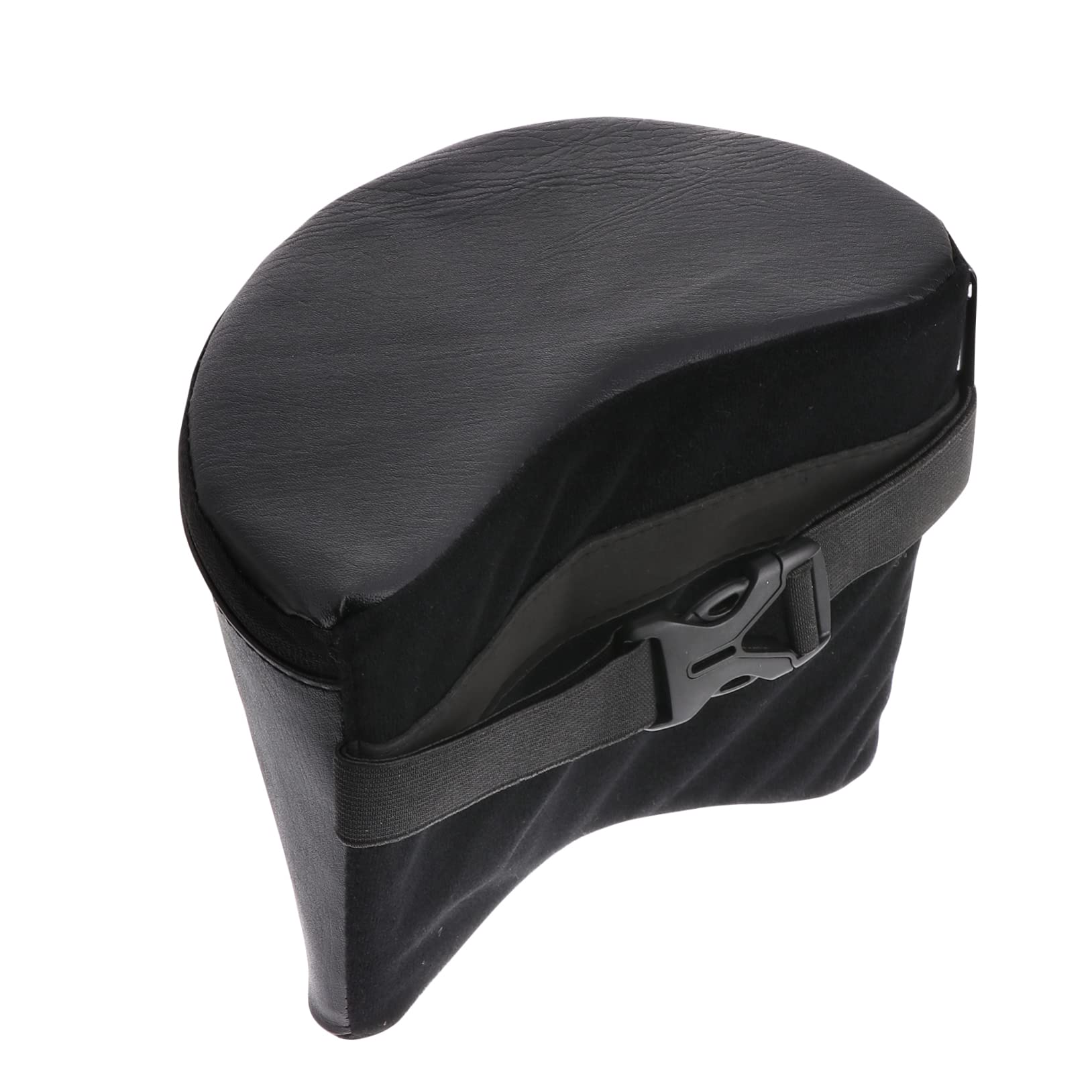 Mikikit Poggiapiede per Nero Chitarra Classica Supporto Pieghevole | Stabilità per Performance e Pratica Pelle Sintetica e Schiuma , Fascia Elastica Antiscivolo