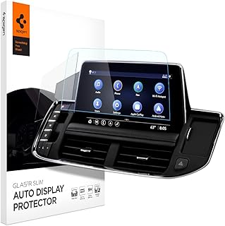 Spigen Tempered Glass Screen Protector [Glas.tR Slim] designed for Chevrolet Tahoe (2021/2022/2023), Suburban (2021/2022/2023), GMC Yukon (2021/2022/2023) 10.2" Dashboard Touchscreen - Matte/Anti Finger Print