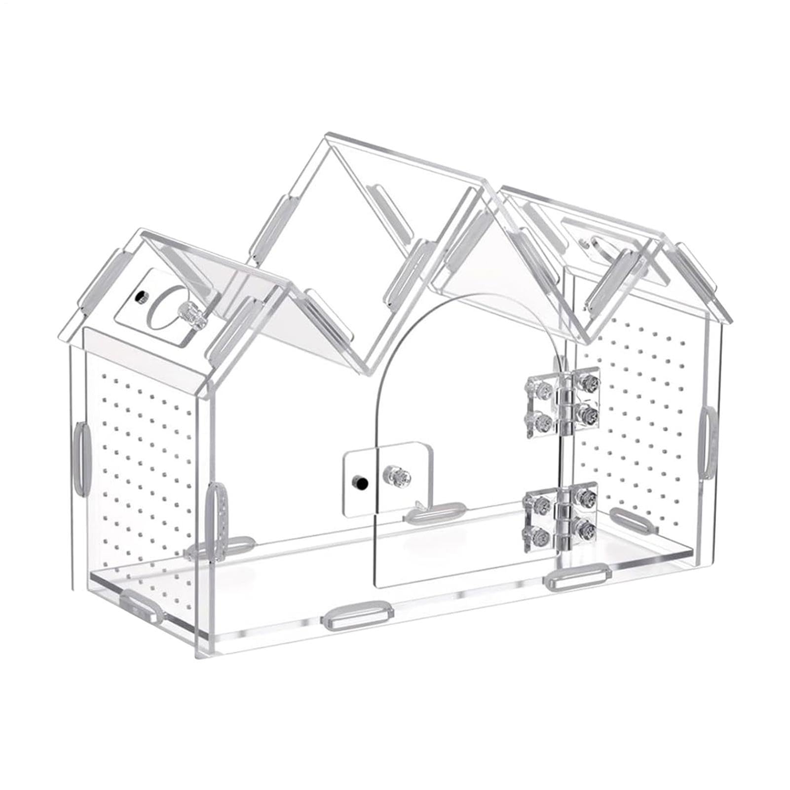 Spider Enclosures, with Magnetic Doors Clear Acrylic Tarantula House, Spider House, for Frog Turtle Hermit Crab Gecko Lizard Snake Mantis Tortoise Bearded Dragon Reptile