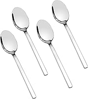 Vista 1 de Juego de cucharas de postre de acero inoxidable, 12 piezas, 6.69 pulgadas