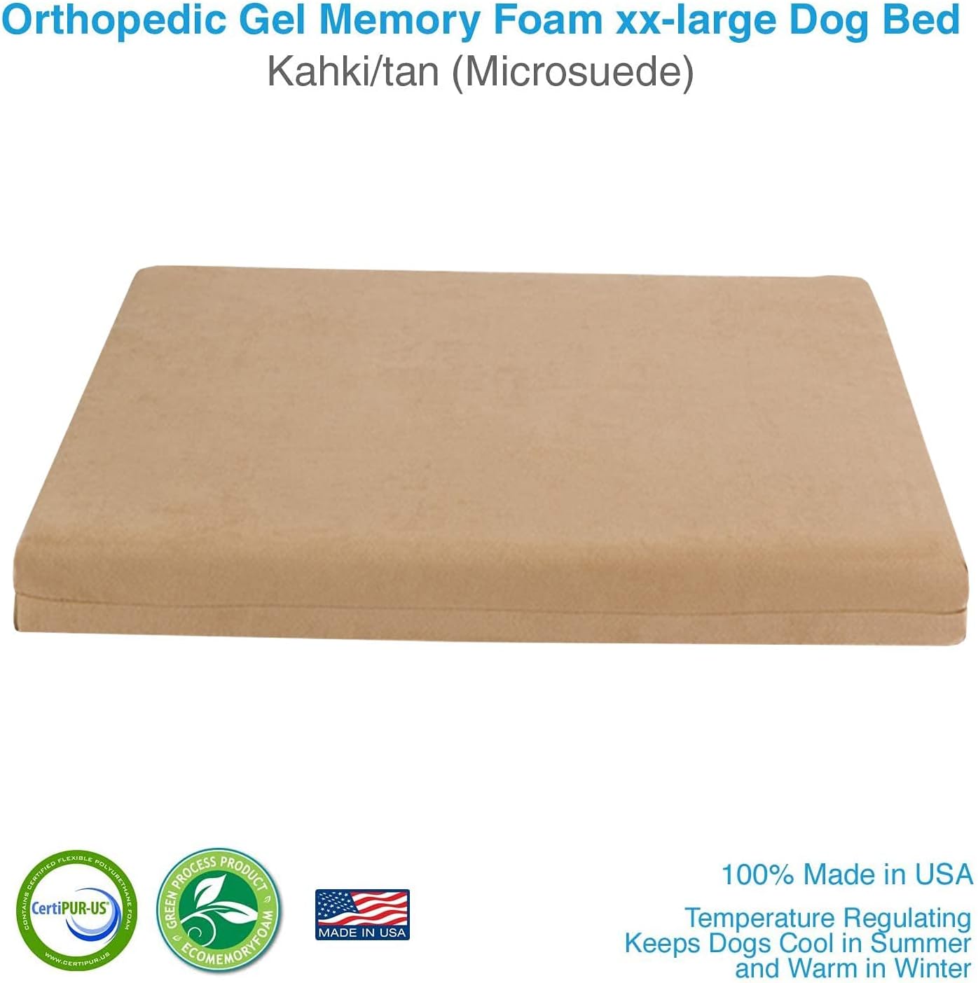 review Pet Support Systems All Season Orthopedic Gel Memory Foam Dog Beds | Made in The USA | Supreme Luxury Comfort and Care for Dogs with Removable and Washable Cover