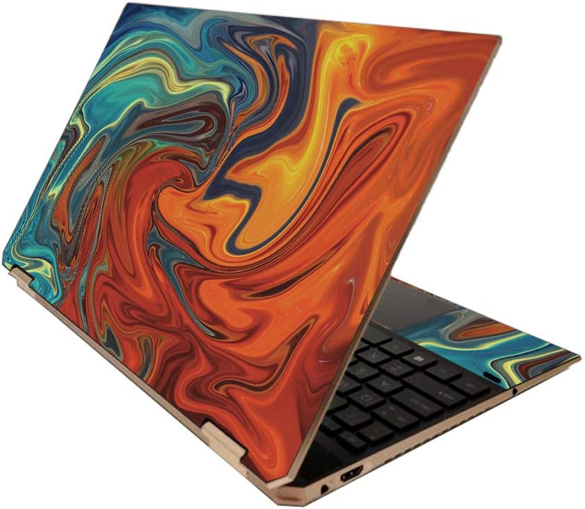 MightySkins Skin for HP Spectre x360 15" (2020) - Green Marble | Protective, Durable, and Unique Vinyl Decal wrap Cover | Easy to Apply, Remove, and Change Styles | Made in The USA
