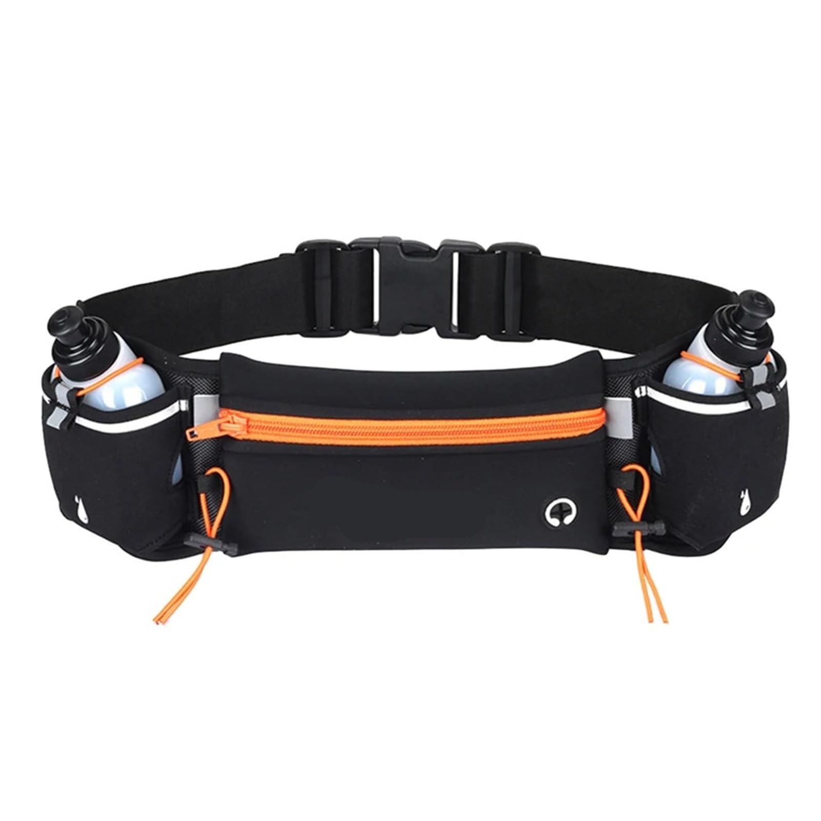 Gürteltasche für Sport, Laufgürtel für Flüssigkeitszufuhr mit mehreren Taschen, Wasserflaschenhalter, verstellbarer Gürtel, Gürteltasche für Übungen für Damen und Herren