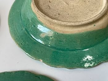 骨董　珉平　民平　淡陶　豆皿　小皿　丸皿　輪花皿　菊文様　輪花縁　手塩皿　5枚 Amazon.co.jp: 骨董 珉平焼 民平 淡陶 豆皿 小皿 丸皿 輪花皿 菊