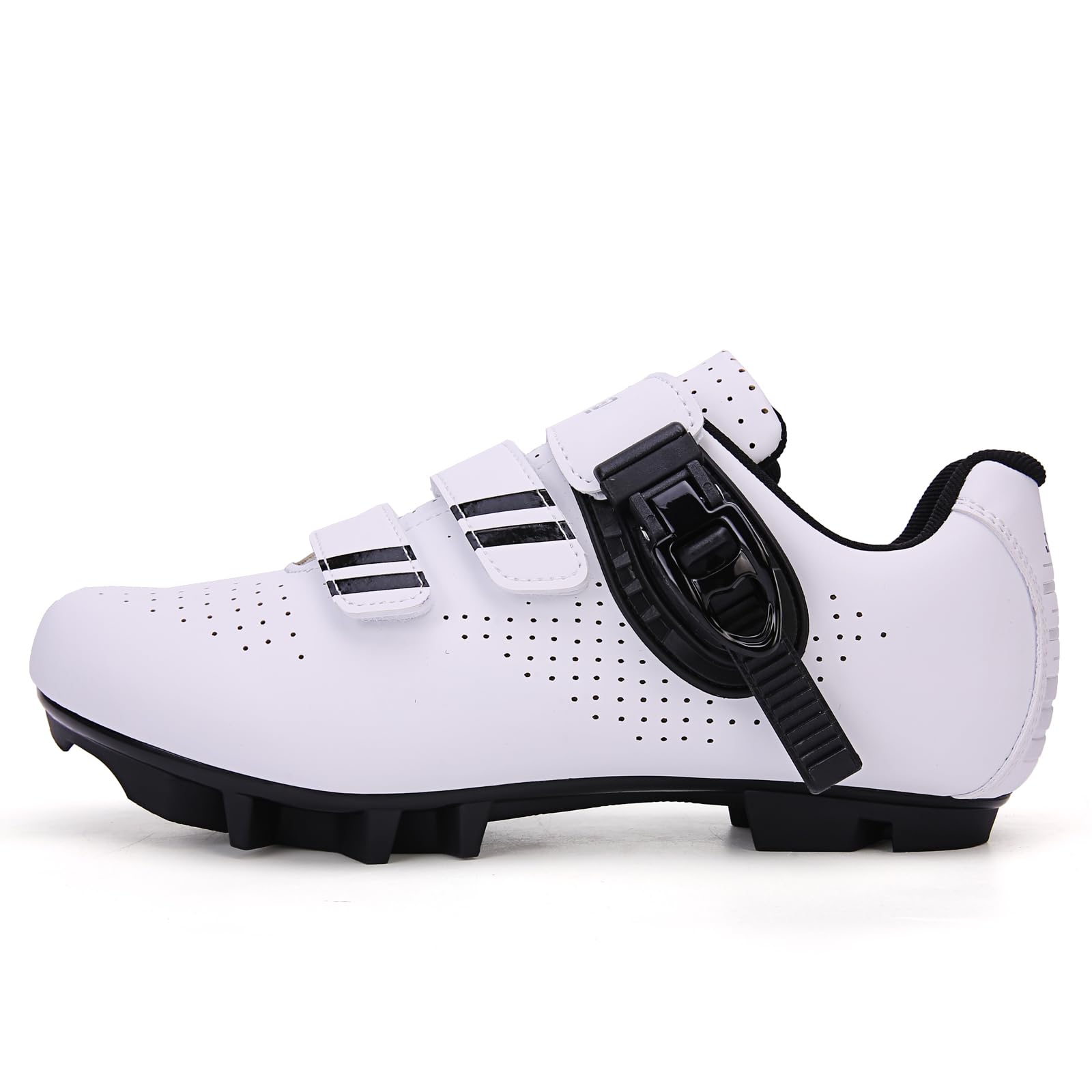 Hixingo Zapatilla de Ciclismo Hombre Mujer, Zapatos Bicicleta de Montaña Exterior MTB Compatibles con SPD Lock System, Zapatillas de Ciclismo Unisex Adulto Respirables