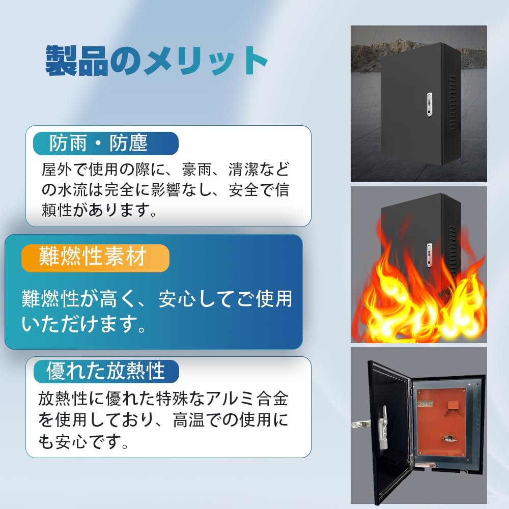 未使用　電気自動車充電ケーブルホルダー 盗難防止 充電器ステーションボックス Amazon.co.jp: ev phev phv 電気自動車用充電コンセントボックス 電源