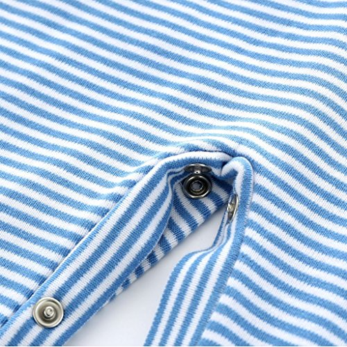 Pyjama Bébé Filles Garçons Combinaisons en Coton Grenouillères Bodys à Manches Longues, 9 mois,Chat - Image 8