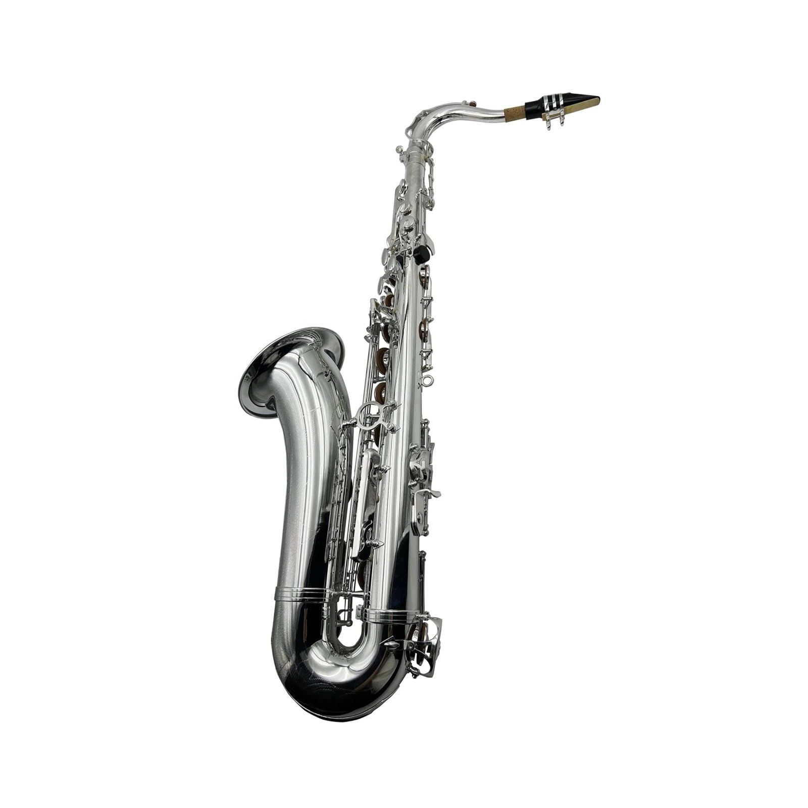 Saksofony Dla Początkujących Profesjonalny Srebrny Saksofon Tenorowy Instrument Dęty Drewniany Z Tonacją B