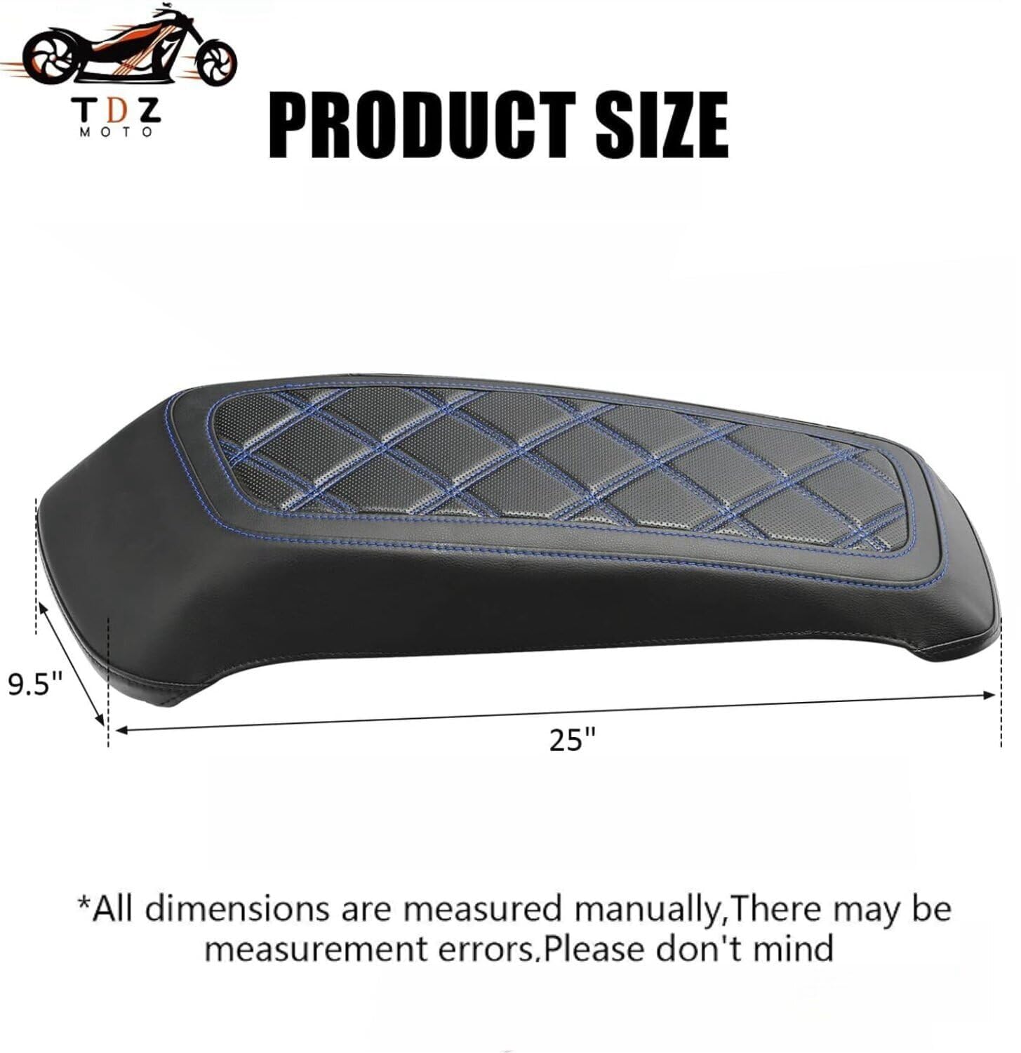 Red Diamond Stitching Leather Saddlebag Lid Covers For Harley Touring (2014-2024) – Street Glide, Road Glide, Electra Glide