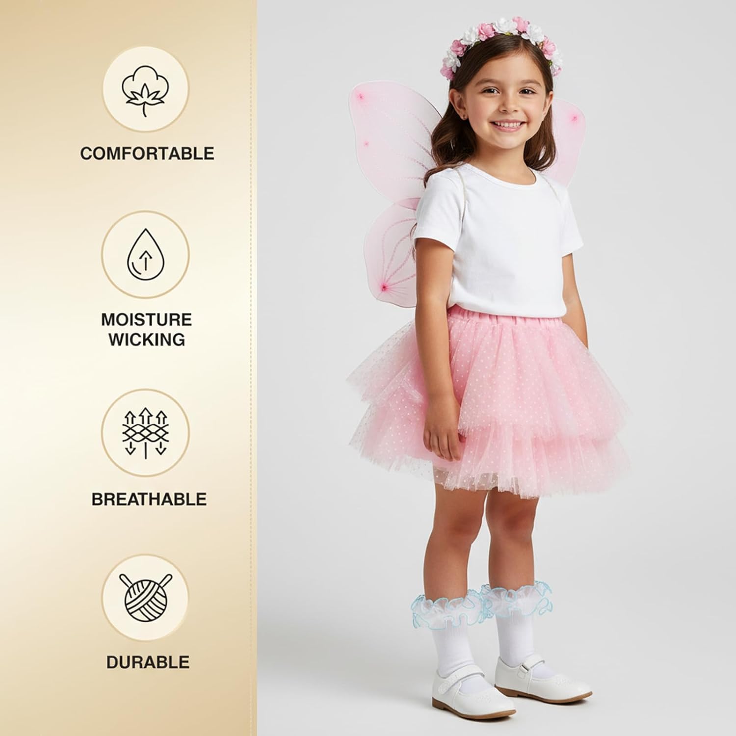 Girls Ruffle Socks Toddler Double Lace Frilly Socks Turn Cuff Ruffle Dress Socks Pageant Sock for Little Girl Kids - Image 4