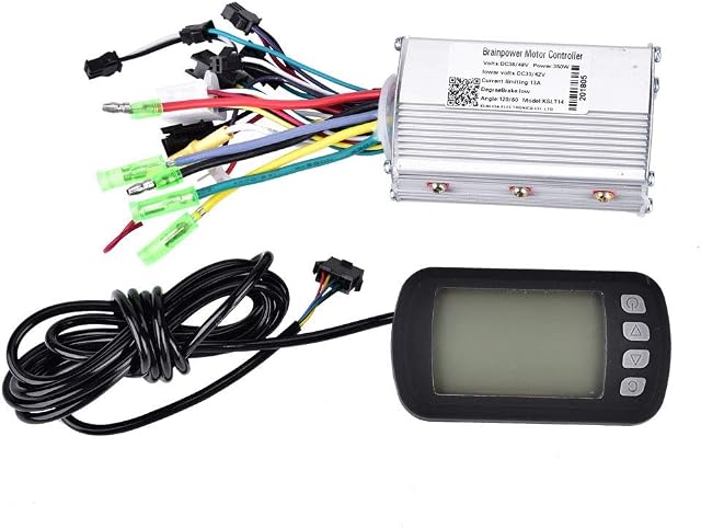 Electric Motor Controller,Motor Controller Brushless Motor Controller with LCD Panel for E-bike Electric Bike Scooter 36V/48V 350W