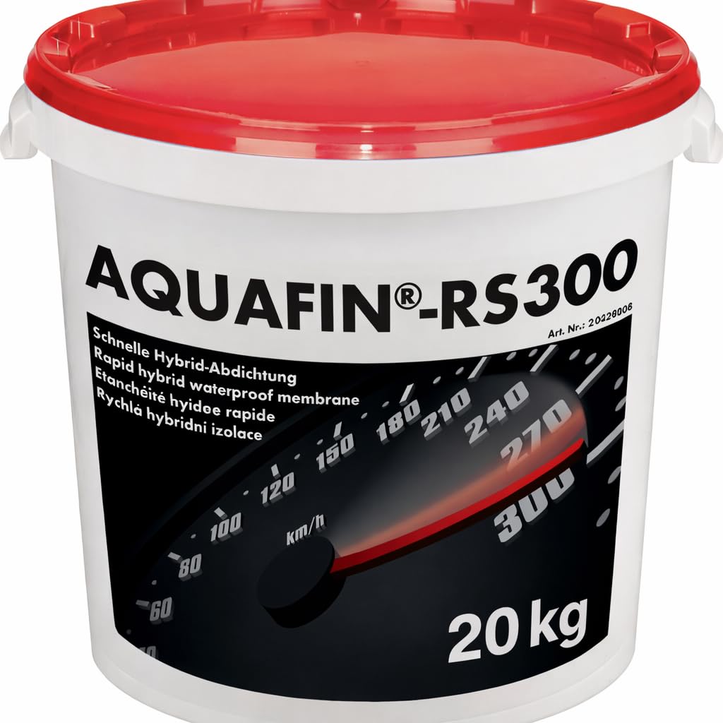AQUAFIN-RS300 Schnelle 2K Hybrid-Abdichtung 20 kg Bauwerksabdichtung Reaktiv-Dichtungsschlämme Verbund Abdichtung Fliesen Balkon Terrasse