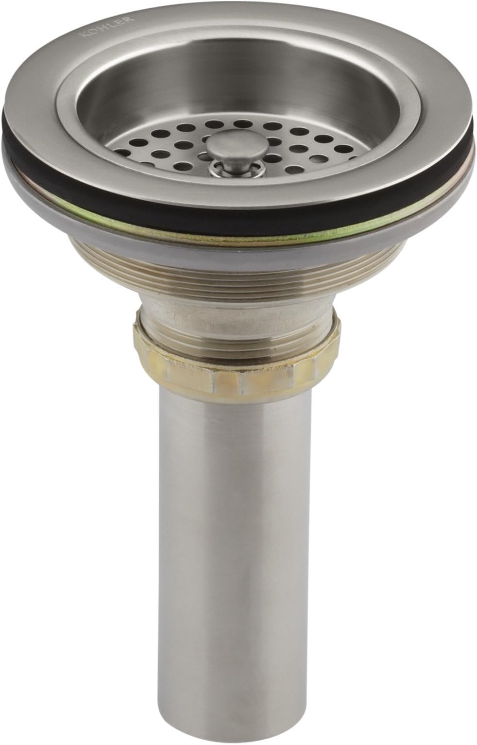 KOHLER K-8801-VS Duostrainer Sink Strainer, Vibrant Stainless