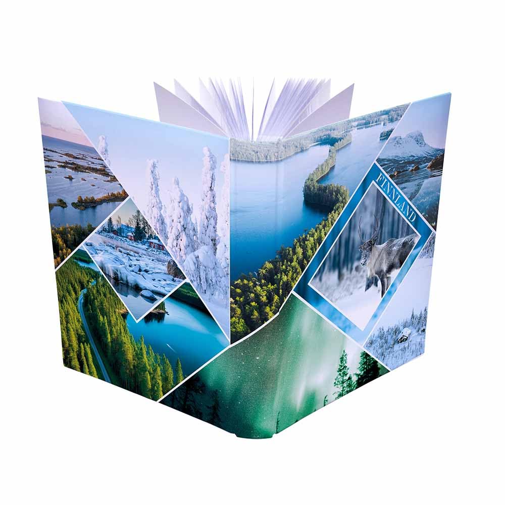 Urlaubsfotoalbum: Finnland, Fototasche für Fotos, Taschen-Fotohalter für lose Blätter, Urlaub Finnland, Handgemachte Fotoalbum (10x15 | für 300 Fotos)