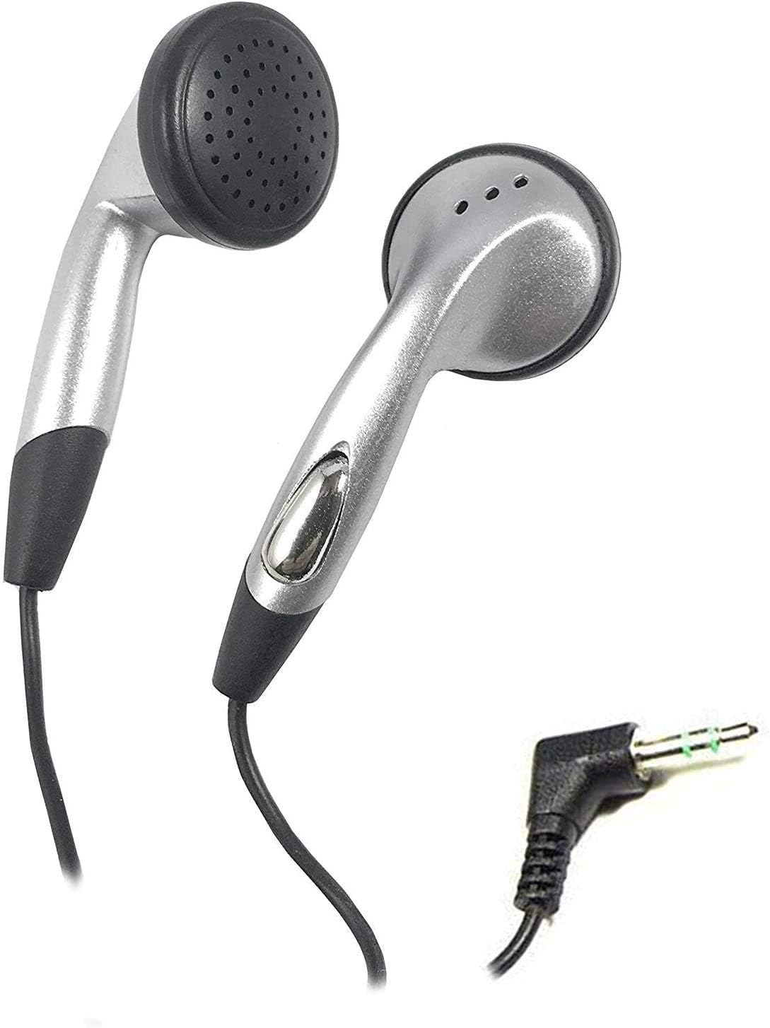 SmithOutlet 500-Pack Bulk Earbuds for Schools, Students, Classrooms - Individually Packaged - 3.5mm Wired Plug - Part SG-ID8-500 - Silver