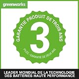 Greenworks 48V Cordless Strimmer with Grass Trimmer, 40cm Cutting Width, Lightweight, 2mm Dual Nylon Line, Two of 24V 4Ah Batteries & Twin Charger, 3 Year Guarantee - 8