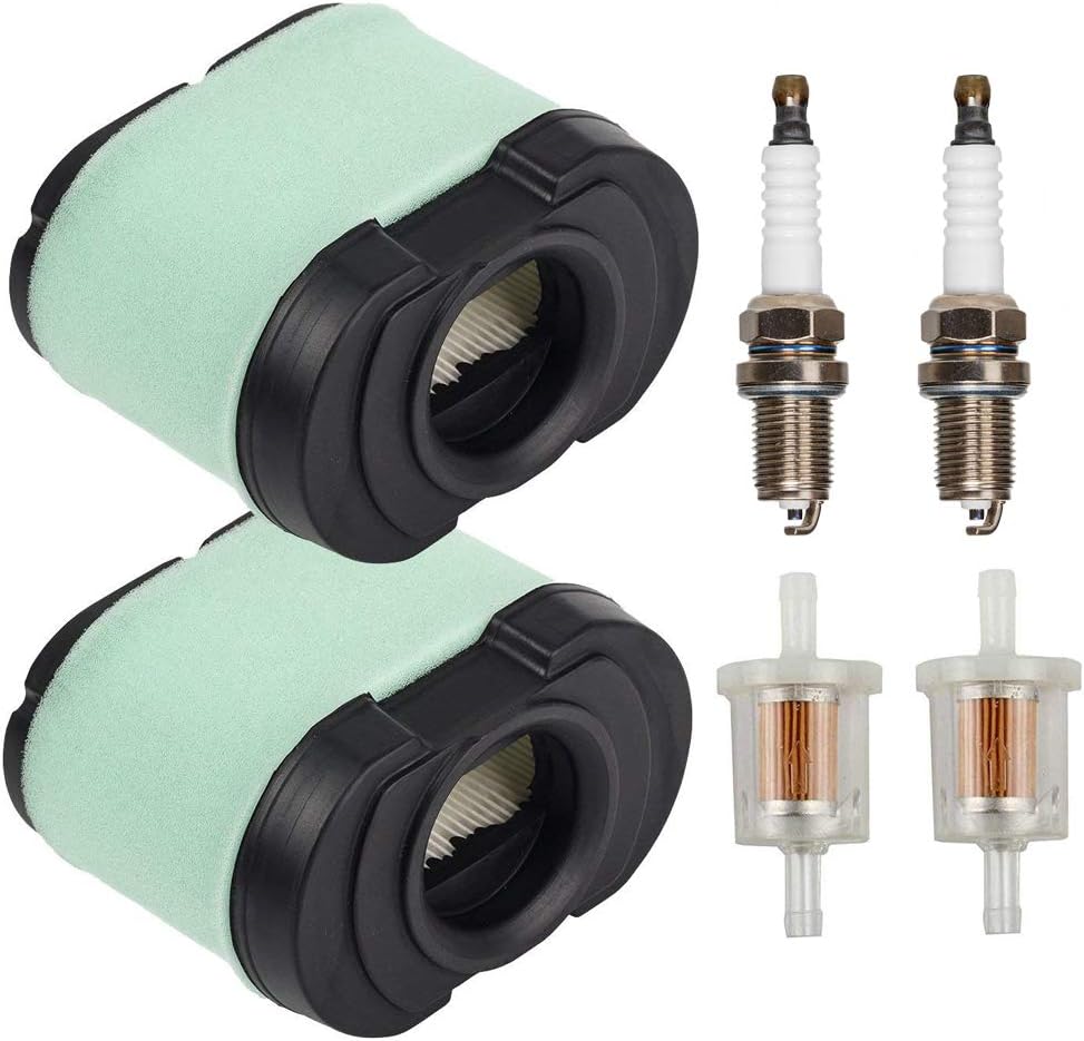 HIFROM 792105 Air Filter Pre-Filter with 493629 Fuel Filter Spark Plug Tune Up Kit Replacement for 792105 407777 40G777 John Deere Z245 Z425 LA155