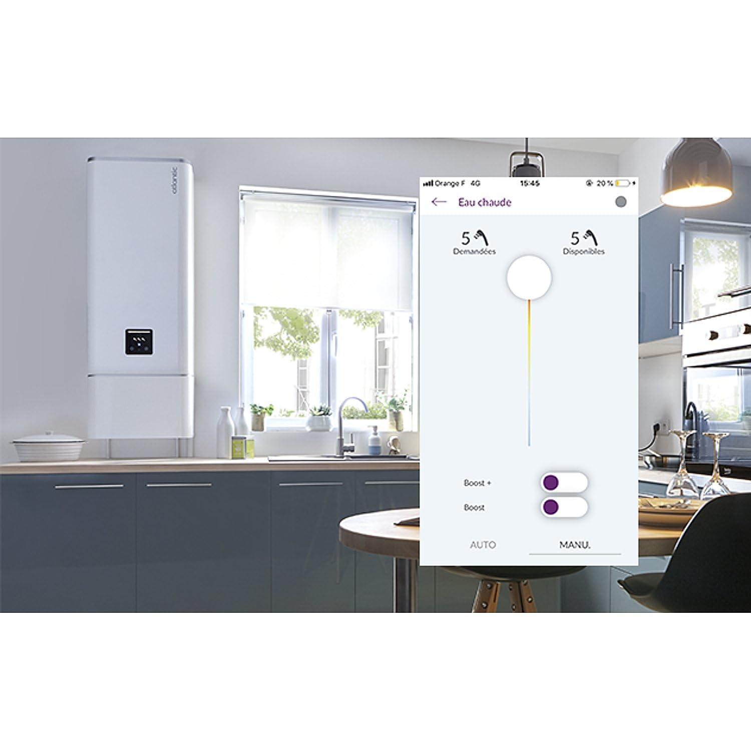 ATLANTIC 500109 Bridge Cozytouch WIFI-ATLANTIC-500109, Bianco