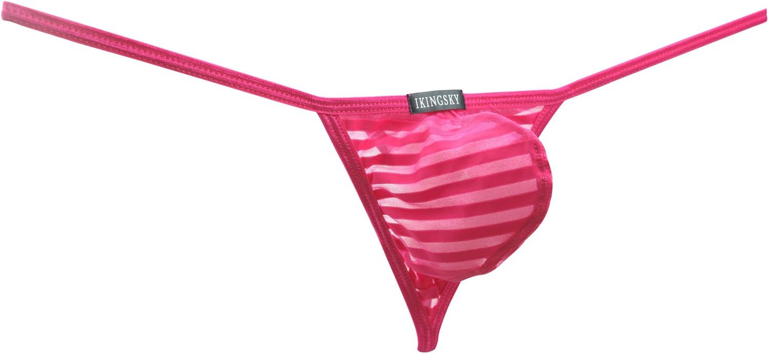 iKingsky Men's Sexy Pouch G String Low Rise Y-back Thong Underwear - Image 3