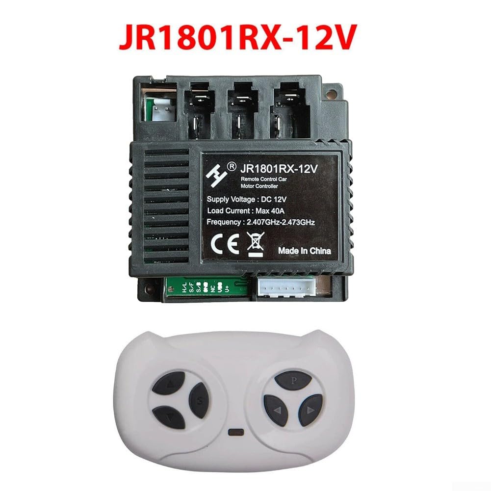 Connectez efficacement la voiture électrique de votre enfant avec le récepteur JR1801RX 12 V et le système de télécommande (ensemble complet)
