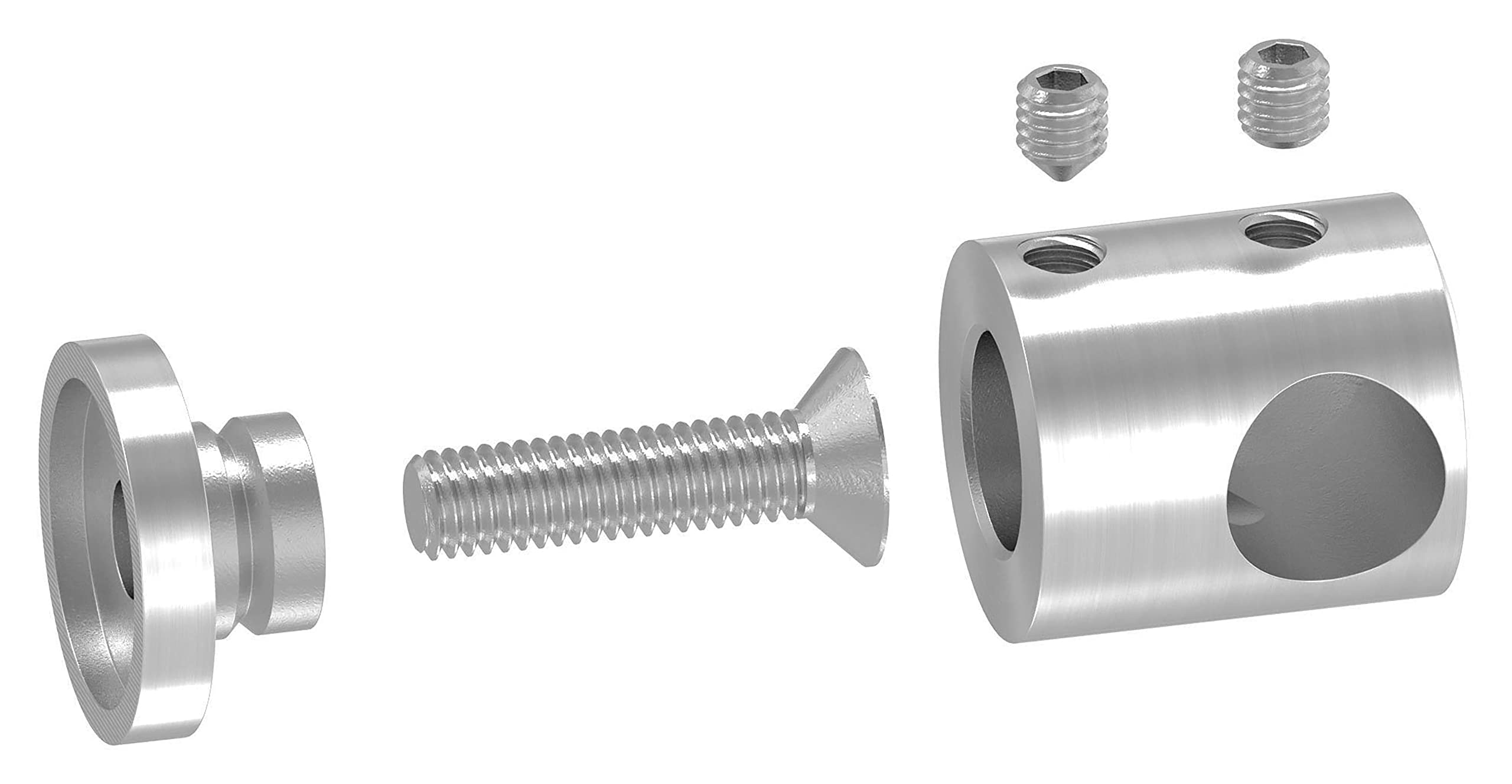 Supporti Barre Trasversali Priostahl Ø10-12mm - 10 Pezzi, Acciaio Inox, Per Ringhiere E Scale