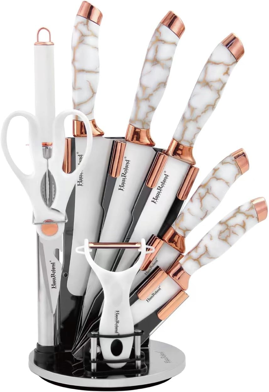 Kitchen Knife Set, 9 Pieces Stainless Steel Knife Set Chef