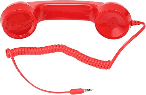 Teléfono retro para teléfono, receptor de teléfono celular de 0.138 in, a prueba de radiación, teléfono celular de mano para teléfonos móviles y