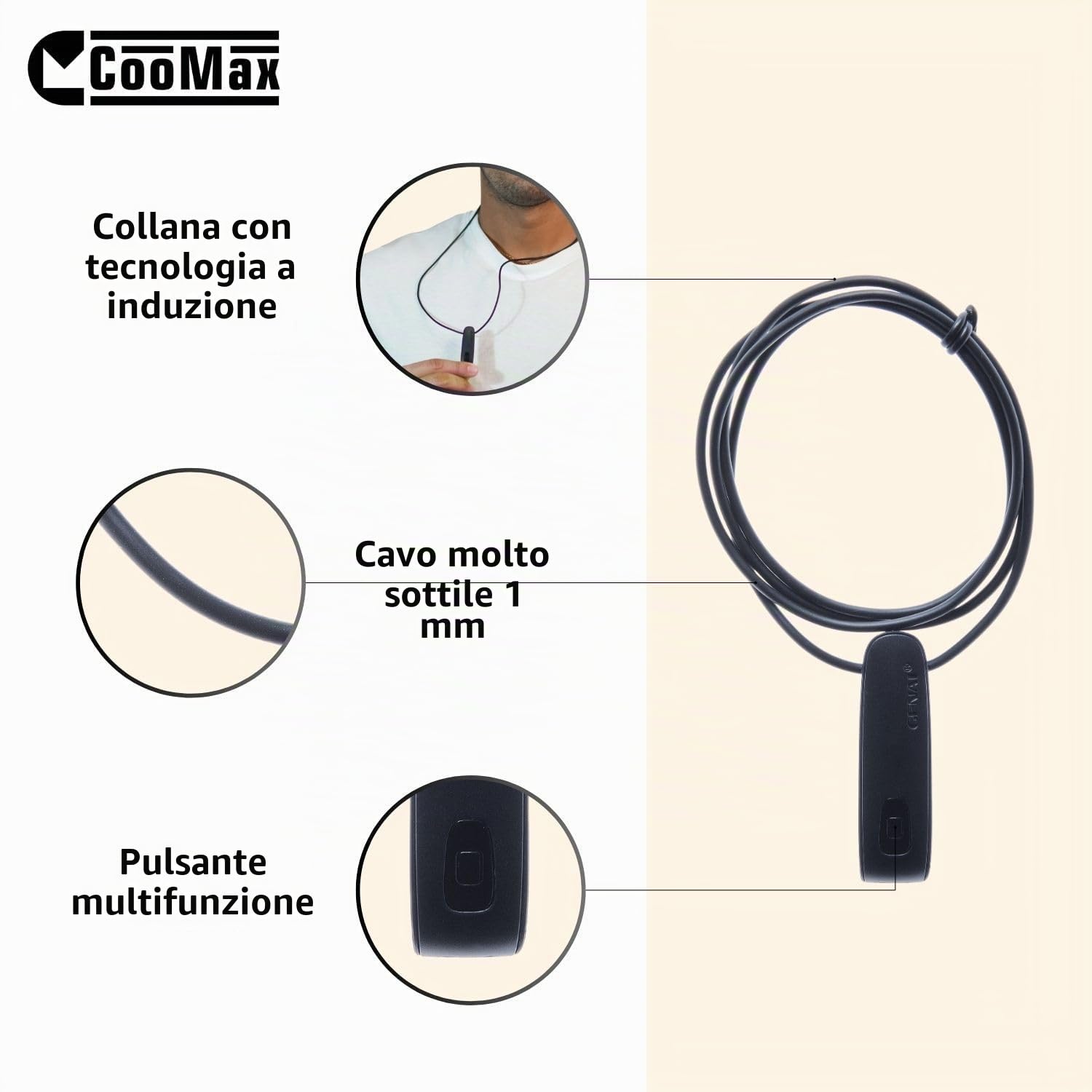 Cuffie Spia Esami (Vip Pro SuperMini Bluetooth Microfono Integrato) | Pulsante multifunzione, Chiamate e registrazioni, Collare a induzione, Volume elevato, Per ambienti rumorosi, Invisibile
