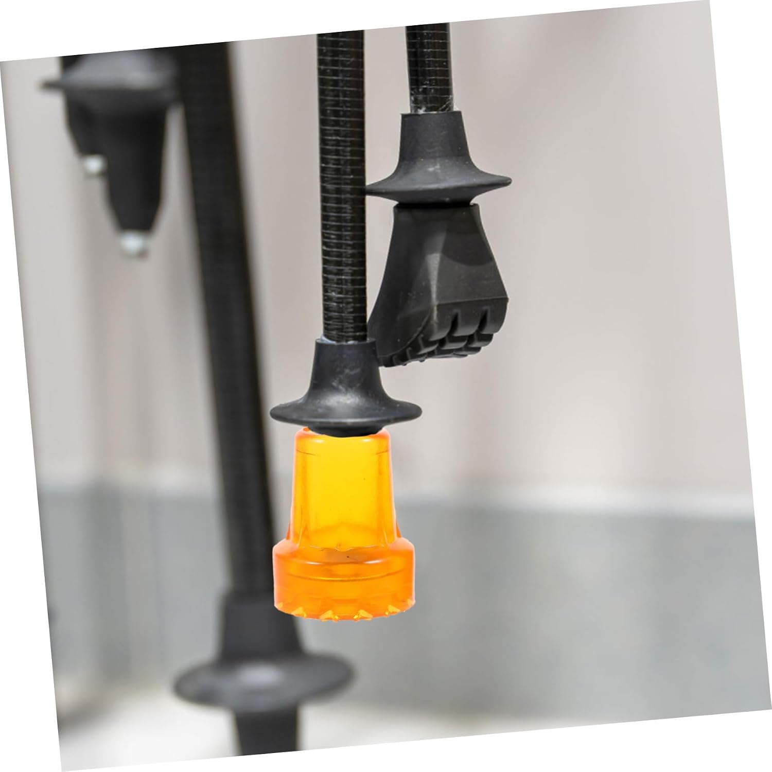 Skid Crutch Tips for Trekking Poles and Walking Sticks Durable Foot Covers for Enhanced Grip and Shock