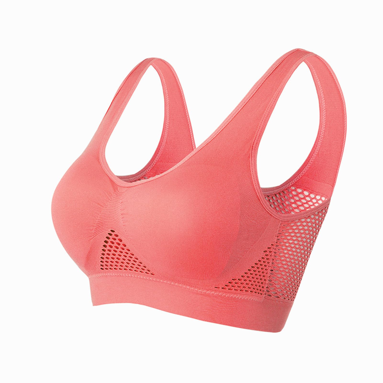 Pack de 3 Sujetadores Deportivos Sin Aros con Almohadillas Extraíbles Transpirables