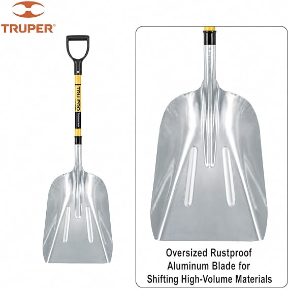 Truper No. 14 Aluminum Scoop Shovel (Model 31299 / PALY-14F)