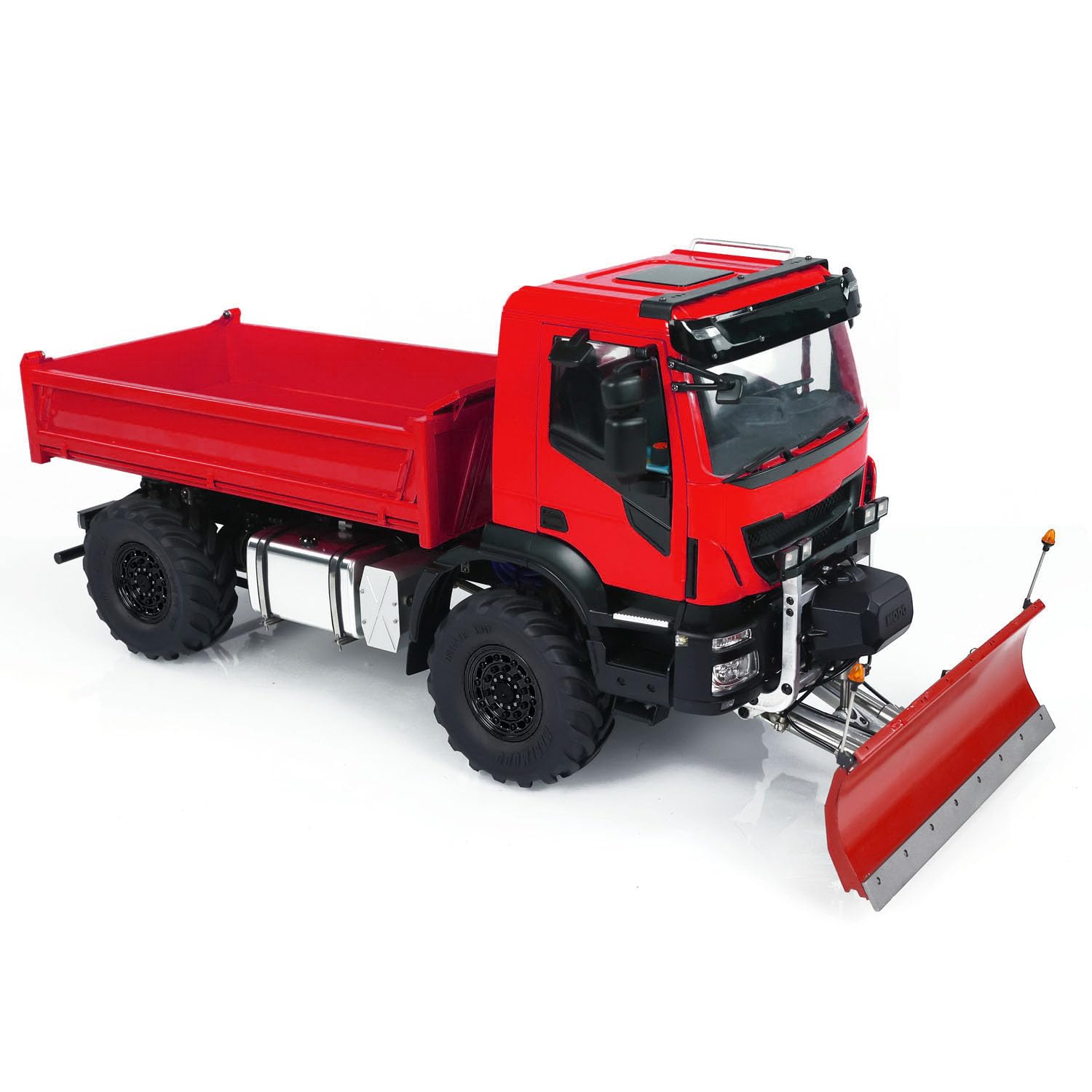 1/14 Snow Blade RC Benne Hydraulique Camion 4X4 Métal RC Dumper Voiture Modèle 2 Vitesse Transmission Lumière Son I6S Radio Controller