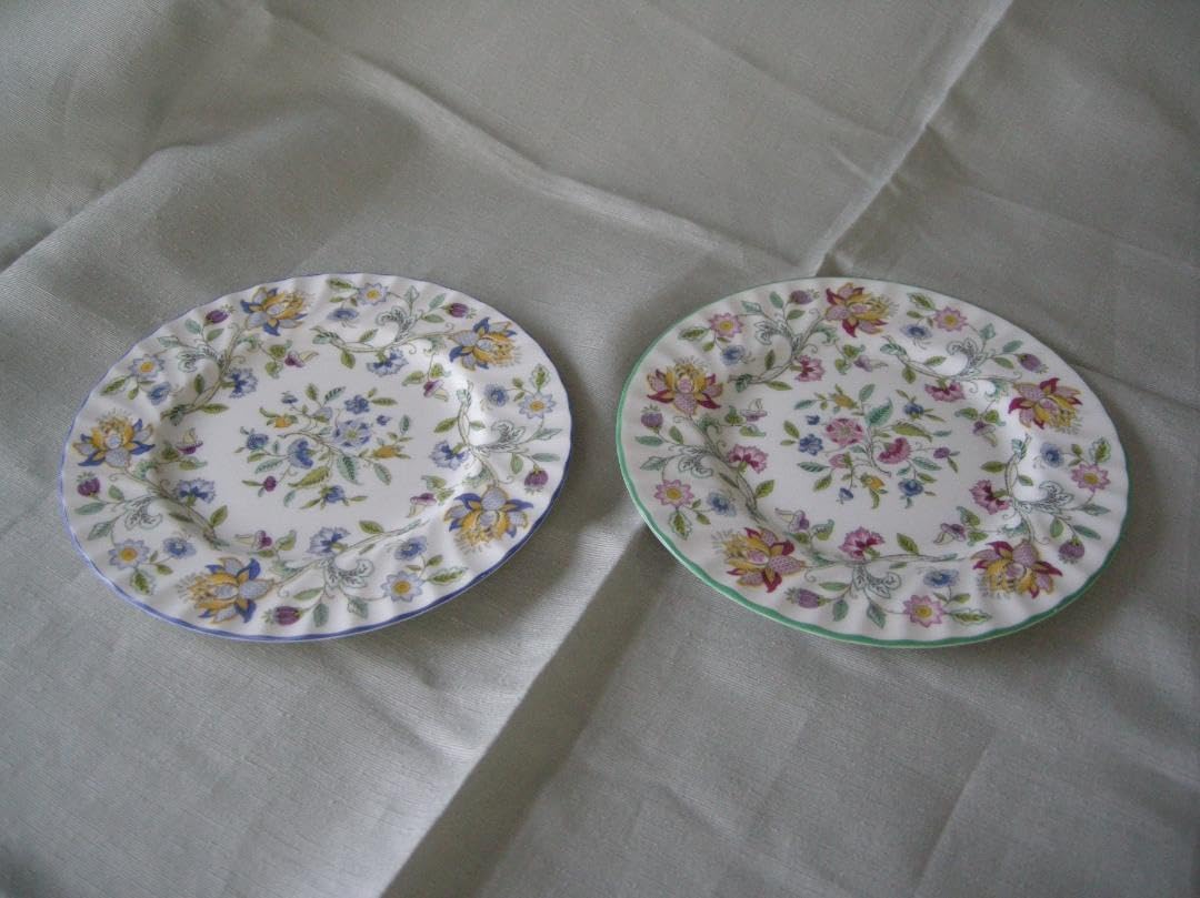 ローゼンタールソリティアスノーフレイクペアデザート皿ブルー