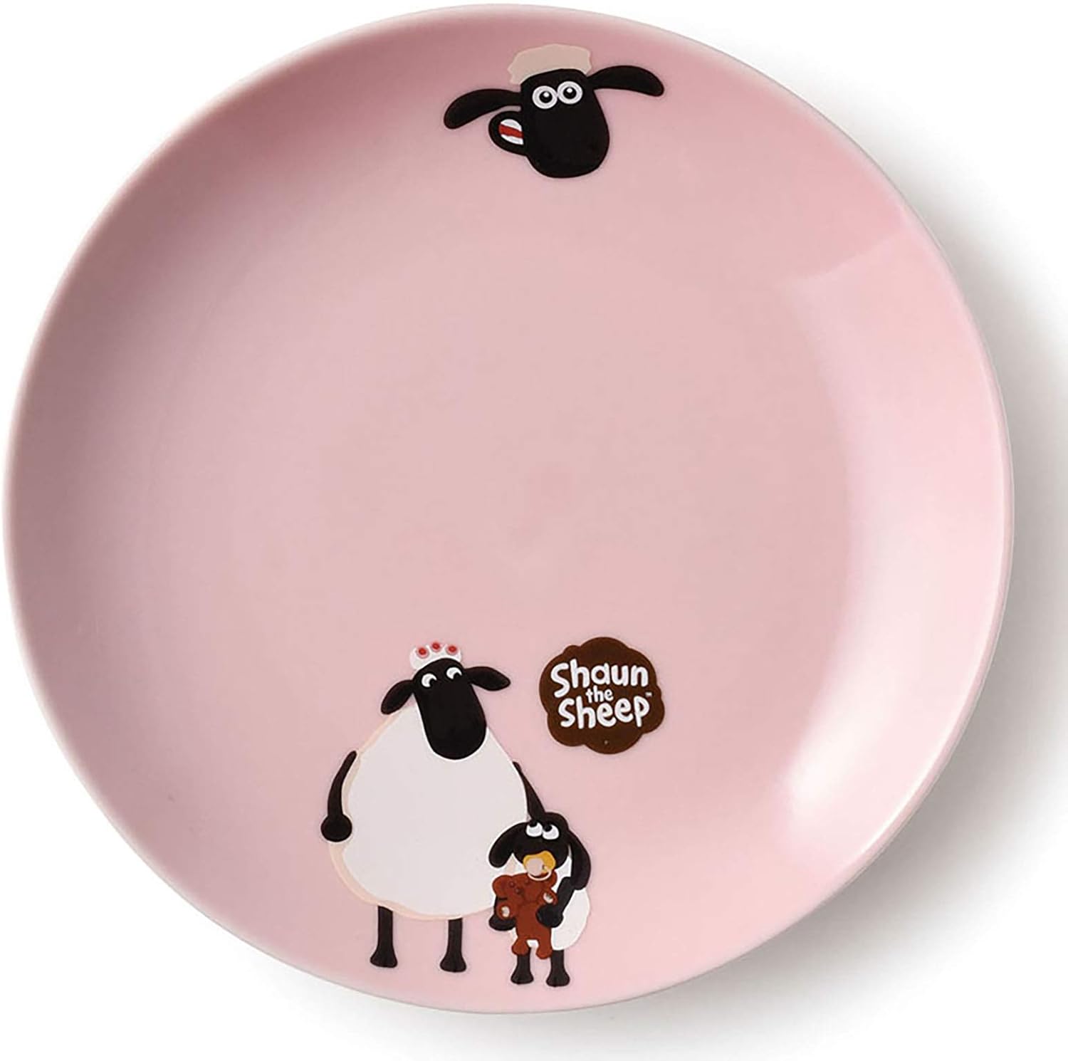Aito 245011 Shaun the Sheep Plate, Approx. 6.7 inches (17 cm), Shaun and Friends Mino Ware, Made in Japan