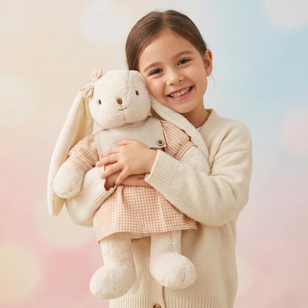 Bunny Stuffed Animals, Soft & Cute Rabbit Plush Toys, Rabbit Stuffed Animal, Easter Bunny Plush Toys (Beige 12inch)