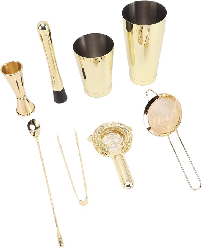 Kit de Bartender Acero Inoxidable, Set Boston Shaker, Premium miniatura 3