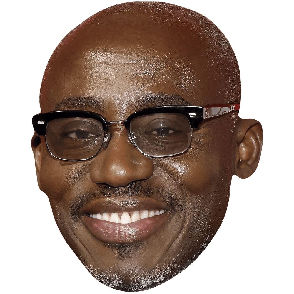 Edward Enninful (Smile) Celebrity Mask, Flat Card Face, Fancy Dress Mask