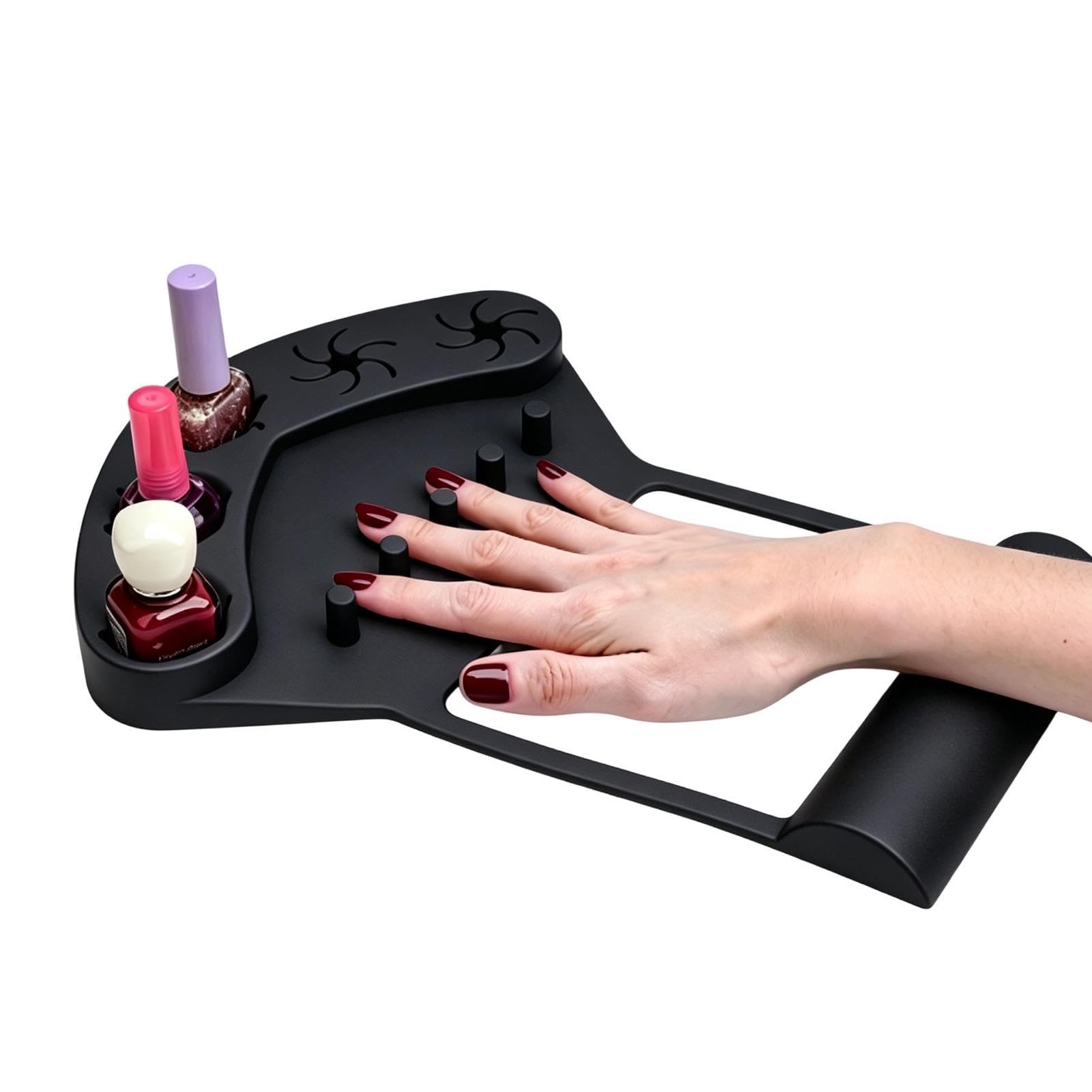 Tappetino in silicone con supporto per lucidatura unghie Cuscinetto | Supporto in silicone per la manicure per Donne, Trucco, Pratica, Pittura, Salone, Festa, Laboratorio