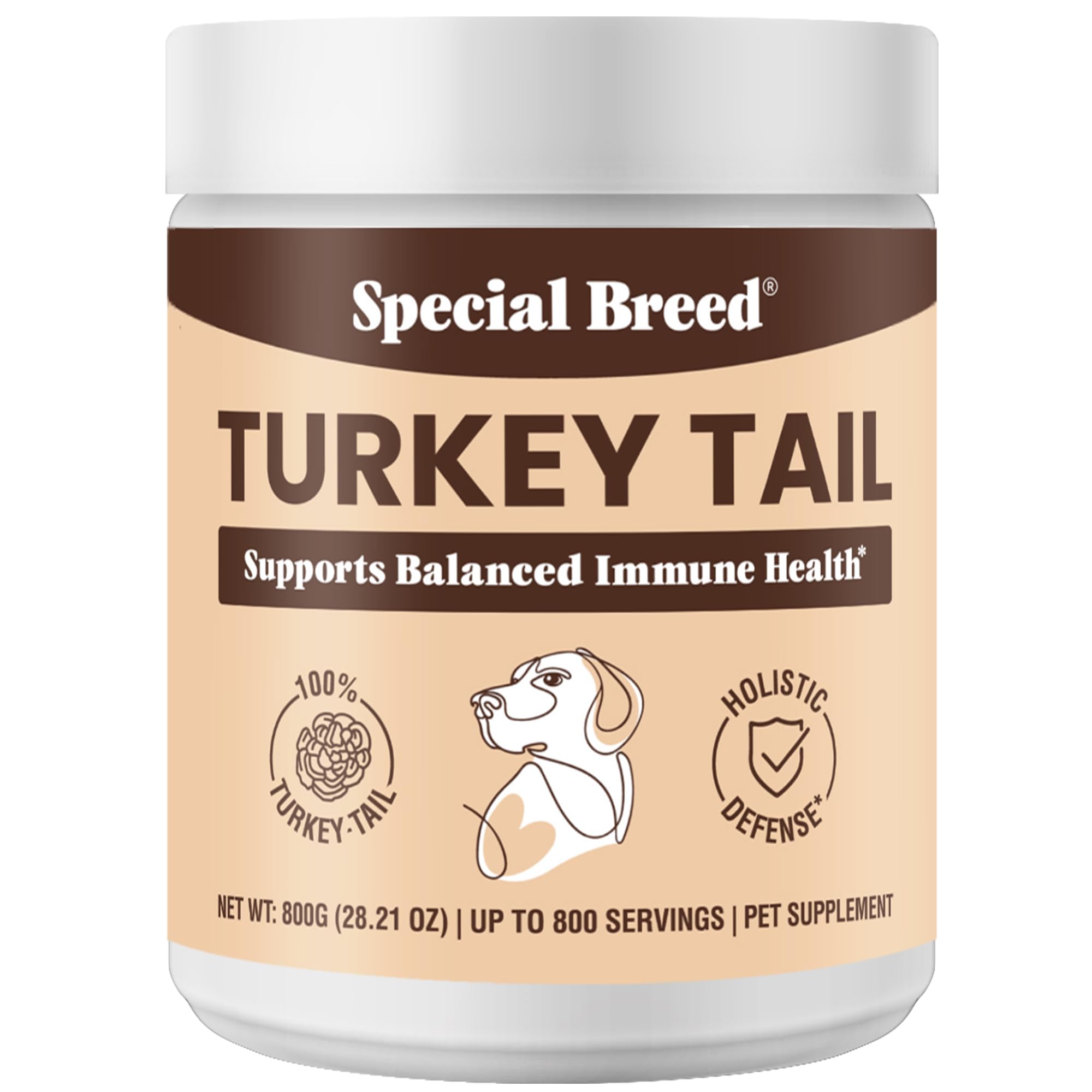 Organic Turkey Tail Mushroom for Dogs and Cats, Immune Support with Beta Glucans and Polysaccharides, Digestive and Respiratory Health, Pure Mushroom Powder, No Fillers, 200 ct — Amazon image 11