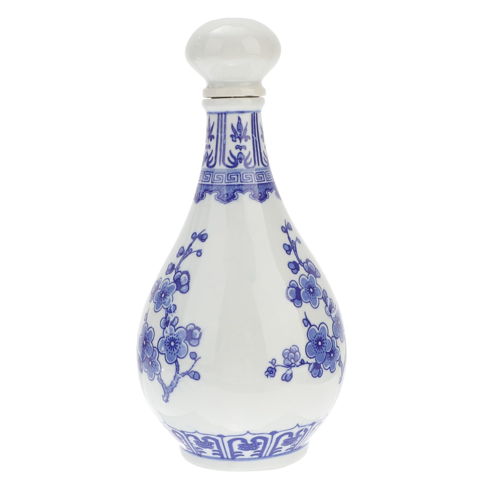 Bouteille céramique avec base antidérapante, contenant léger pour stockage maison