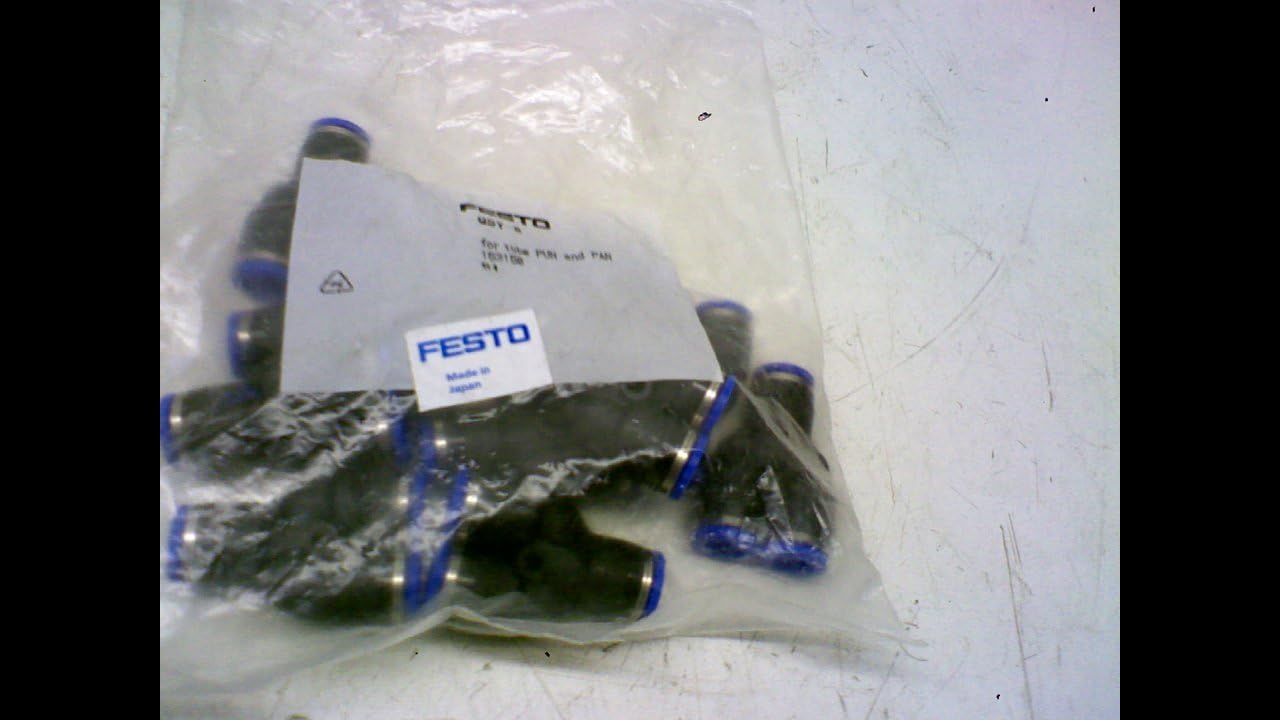 Festo Qsy8 Pack Of 10 Y Connector Fitting PushIn 8Mm
