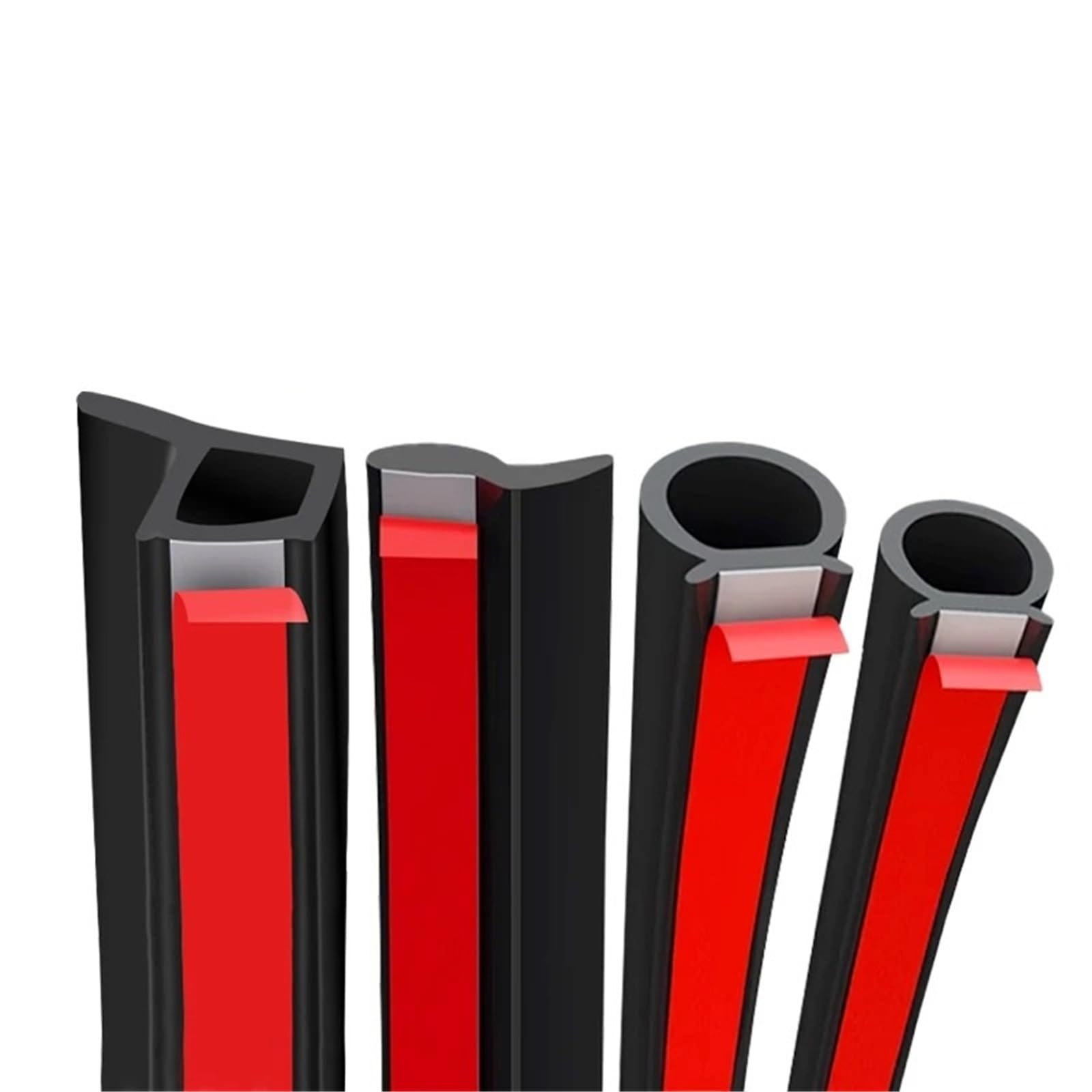 Frvvpl Z Type 10M Car Door Seal Strip Rubber P Z D Shape Type Car Door Seal Strip Epdm Rubber Noise Insulation Anti-Dust Soundproof Strong 5/10M Adhensive(Z Type 10M)