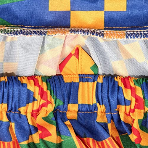 Vestidos estilo sem mangas Dashiki 1-6 anos africano infantil alça tradicional infantil Ankara vesti