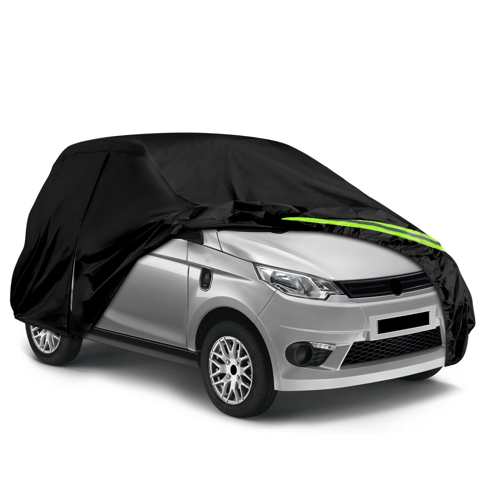 Cubierta del Automóvil Reemplazo para Aixam City/Coupe/MINAUTO/Crossover/Crossline 2007-2025, Lona del Automóvil Garaje Impermeable Garaje Tiras Reflectantes, Funda Coche Exterior Anti-UV
