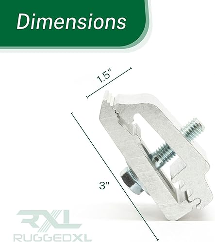 Miniatura 2 de RuggedXL Low Pro - Abrazaderas de montaje de aluminio 1112514, cubierta de camión, tapa, caravana, juego de 6