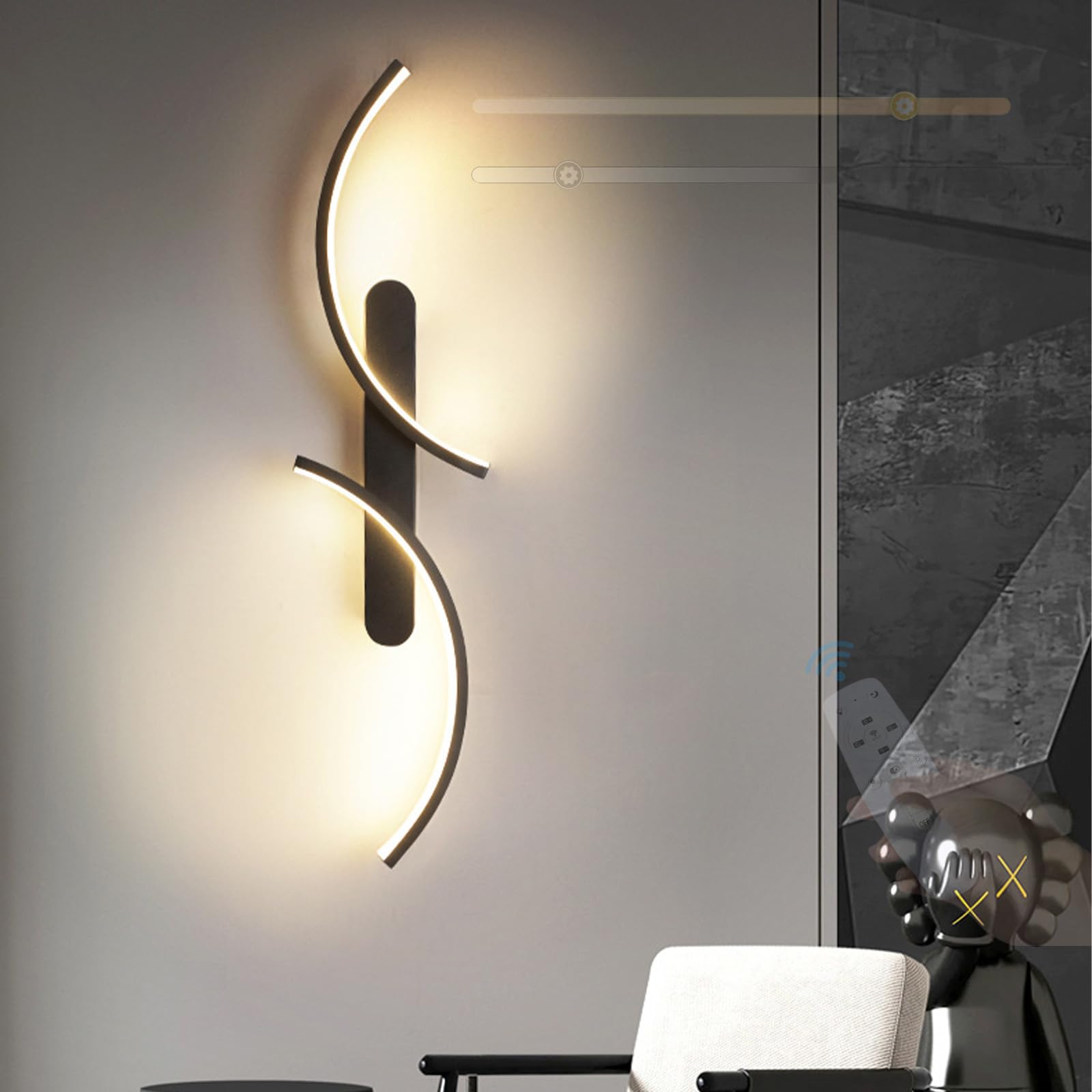 Aplique LED regulable para escaleras interiores que reduce la fatiga visual 8