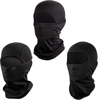 Cagoule En Coton Moto – Passamontagna Léger Et Respirant Pour Scooter Et Balade – Taille Unique Noir